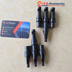 Jack kết nối MC4 3 vào 1 ra điện mặt trời