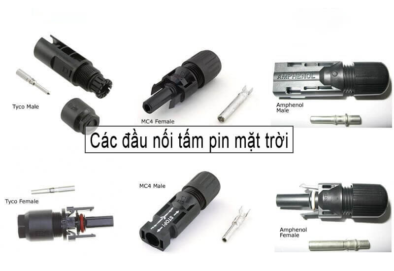 Các loại đầu nối bộ ghép nối năng lượng mặt trời