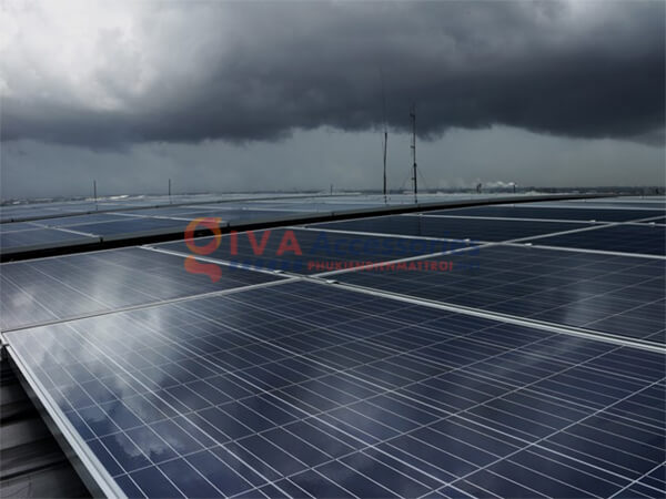 trời nhiều mây tấm pin có hoạt động được không