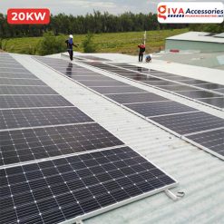Hệ thống điện mặt trời hòa lưới áp mái 20KW