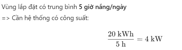 Xác định nhu cầu điện năng